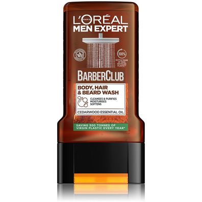 L'Oréal Paris Men Expert Barber Club Waschgel für Körper, Haare und Bart 300 ml