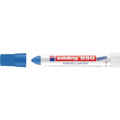 edding Pastenmarker edding 950 - blau 10 mm Rundspitze permanent nicht nachfüllbar