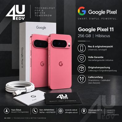 Google Pixel 11 256GB Hibiscus Neu