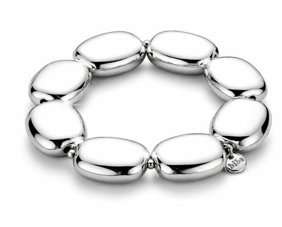 Armband Silver Bricks elastisch Elegant Stilvoll Kombinierbar Nickelfrei Biba