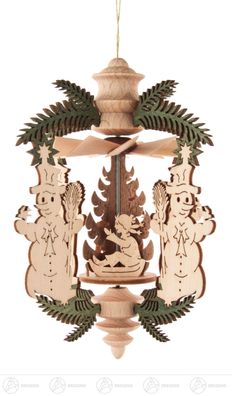 Behang Wärmespiel »Zweig« Winterkinder/Schneemann zum Hängen BxHxT =10x12,5x10cm