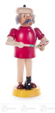 Räuchermann Maler H=ca 17 cm NEU Erzgebirge Rauchmann Räucherfigur