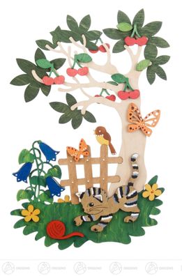 Fensterbild Sommer B= x H=ca 15 cmx22 cm NEU Erzgebirge Bastelset Selbstbausatz