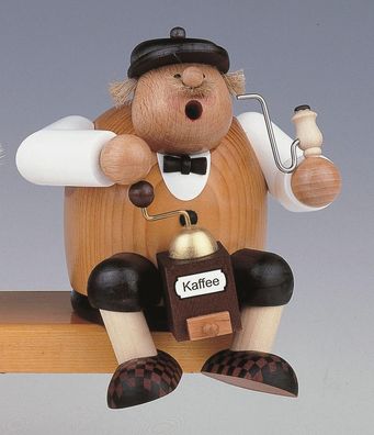 Räuchermann Kantenhocker Kaffeesachse klein BxTxH= 13x13x15cm NEU Rauchen