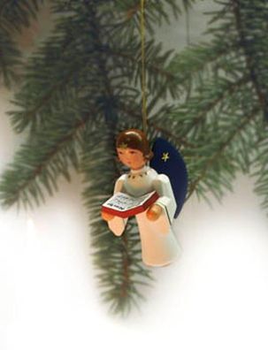Baumbehang Engel mit Buch Höhe=7cm NEU Christbaumschmuck Baumschmuck