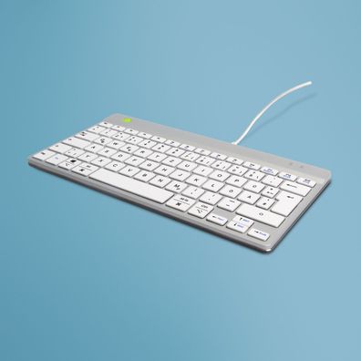 R-Go Tools Ergonomische Tastatur R-Go Compact Break, kompakte Tastatur mit Pausensoft