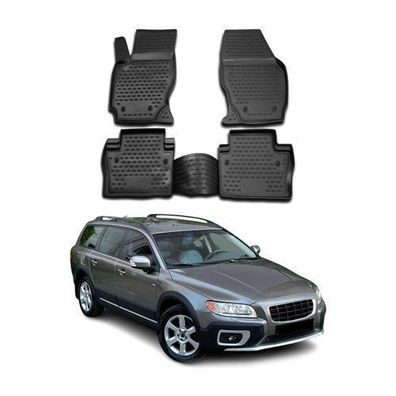 2007-2021 Volvo XC70 Fußmatten TPE Schwarz 4 tlg