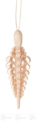 Baumschmuck Behang Spanzapfen groß (6) BxHxT 3 cmx9,5 cmx3 cm NEU Erzgebirge