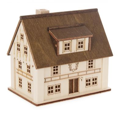 Lichterhaus Forsthaus OHNE Leuchtmittel BxHxT 90x90x60mm NEU Weihnachtshaus Holz