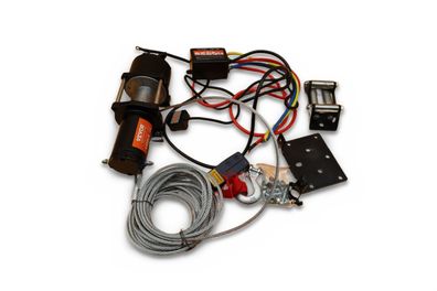 VEVOR Elektrische Seilwinde 12V 2041kg Offroad Stahlseil Schwarz Defekt