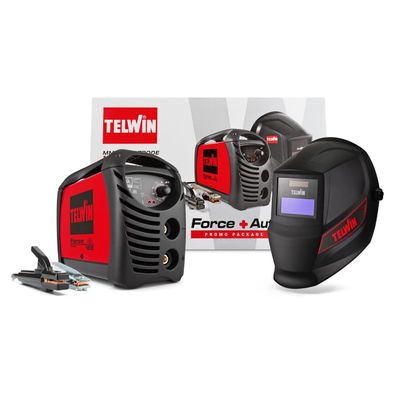 Telwin Force 165 Inverter Schweißgerät 150A MMA mit Schweißhelm Defekt