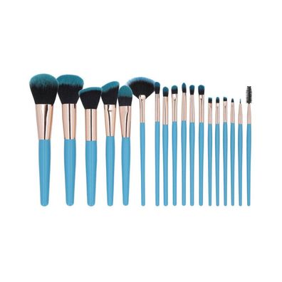 MIMO 18 stck Makeup Pinsel-Set, Blau