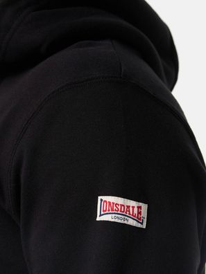 Lonsdale Hoodie Hooded One Tone Kapuzensweatshirt schmale Passform