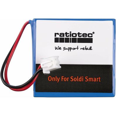 ratiotec Akku für Geldscheinprüfgeräte Smart Lithium-Ionen 600 mAh