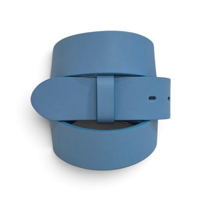 umjuBELT Gürtel Grenada Beach Blue Vollrind echt Leder blau 80 85 90 Wechselgürtel