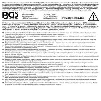 BGS-2596 Bit-Einsatz Antrieb Innenvierkant 6,3 mm (1/4") T-Profil (für Torx) T40