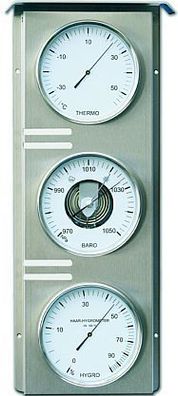 Fischer Außenwetterwarte Thermometer Barometer Hygrometer