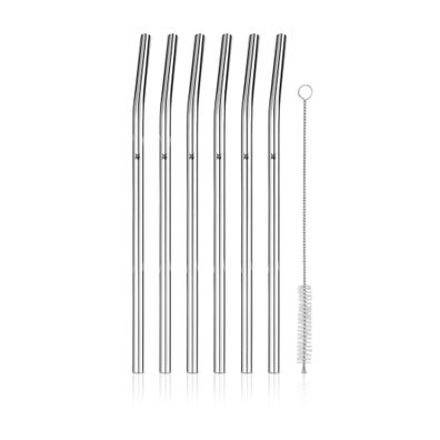 WMF BaricTrinkhalm-Set aus Cromargan®, 24 cm, 6-teilig plus Reinigungsbürs 122232