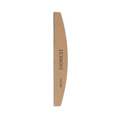 Lussoni Premium 10 Teilig Halbform Nagelfeilen, Körnung 100/180