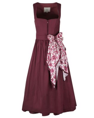 Dirndl Velmira 75cm Länge granatapfel