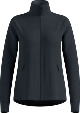Odlo Damen Longsleeve Midlayer Full Zip Grid Fleece
