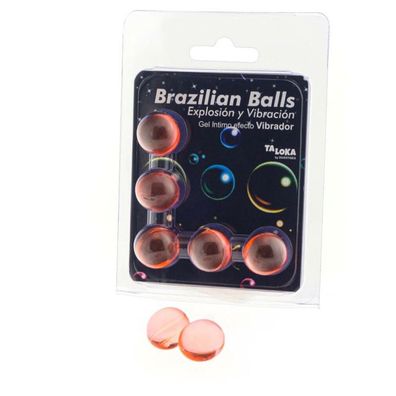 Set 5 brasilianische Bälle Gel Vibrationseffekt