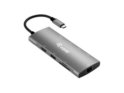 Equip USB-C 9-in-1-Multifunktionsadapter, HDMI 4K/60Hz, Gigabit LAN, USB 3.2 GEN1, SD