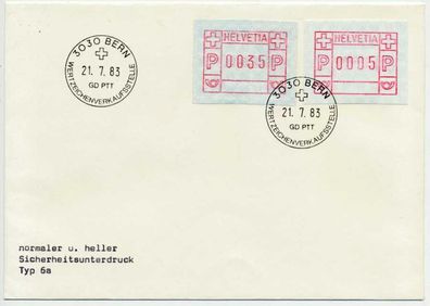 Schweiz Automatenmarken A3 Nr 3 BRIEF MIF S9109D6