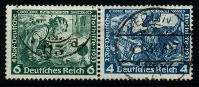 D-REICH Zusammendruck Nr W47 gestempelt WAAGR PAAR X7A178E
