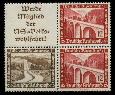 D-REICH Zusammendruck Nr W111 + W115 postfrisch Viererb X7A3C46
