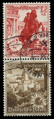 D-REICH Zusammendruck Nr S249 gestempelt SENKR PAAR X7A401E