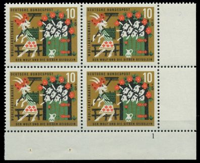 BRD 1963 Nr 408 postfrisch Viererblock Formnummer 1 X7EAD52