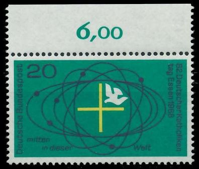 BRD 1968 Nr 568 postfrisch ORA X7F0E7A
