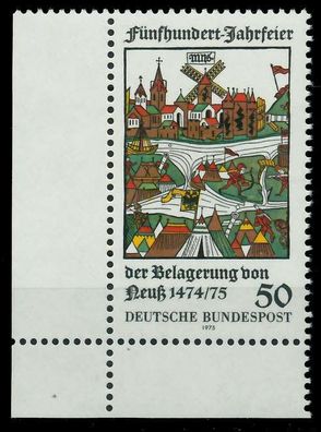 BRD 1975 Nr 843 postfrisch ECKE-ULI X801906