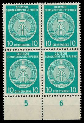 DDR DIENST HAMMER ZIRKEL Nr 35yBY postfrisch Viererbloc X820AD2