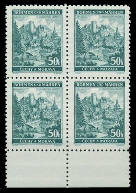 BÖHMEN MÄHREN 1939-1940 Nr 39 postfrisch Viererblock UR X828276