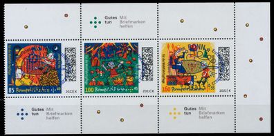 BRD BUND Heftchenblatt Nr HB 58UG ESST zentrisch gestempelt X728E02