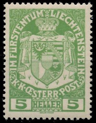 Liechtenstein 1917 Nr 5 ungebraucht X139716