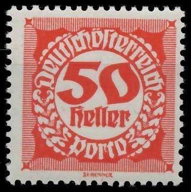 Österreich Portomarken 1920 21 Nr 82x postfrisch X99A082