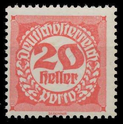 Österreich Portomarken 1920 21 Nr 78x postfrisch X99A08E