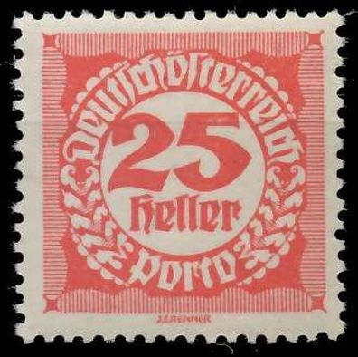 Österreich Portomarken 1920 21 Nr 79x postfrisch X99A0AA
