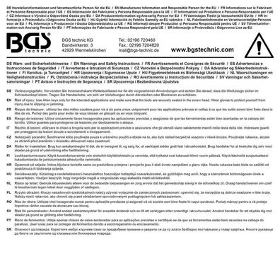 BGS-7882-3 I T-Griff-Schlüssel, Innen-6-Kant, 3 mm, Länge 100 mm