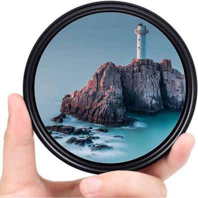 Fotover 37mm Slim Variabler ND Filter ND2-ND400 für DSLR Kameras