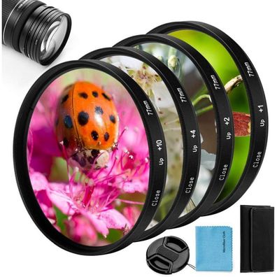 43mm Close-up Nahlinsen Filter Kit + 1 + 2 + 4 + 10 für DSLR Kamera