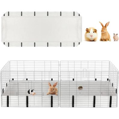 Wasserdicht Meerschweinchen, Kaninchen, Hamster PIPI Pads 122x61x10cm Grau