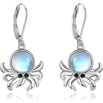 VONALA Octopus Ohrringe Damen 925 Silber Ozean Schmuck Mädchen
