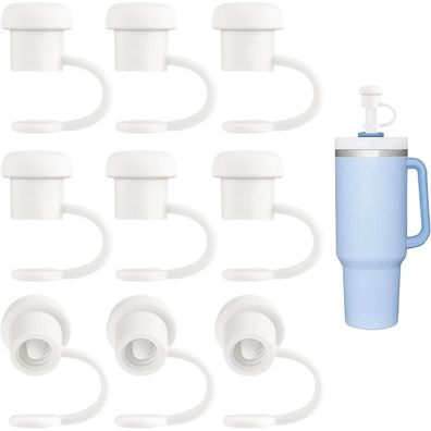 9stk Silikon Strohhalm Abdeckung für Stanley Tumbler 40/30 Oz