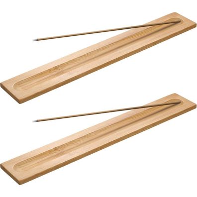 5er Set Bambus Räucherstäbchenhalter Asche Fänger 9,06 Zoll Holzfarbe