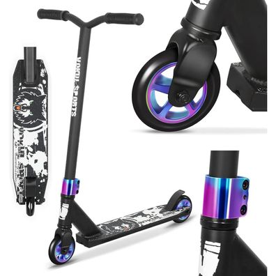 Stunt Scooter Joycruise Pro Roller Jugend Kinder ab 6 Schwarz