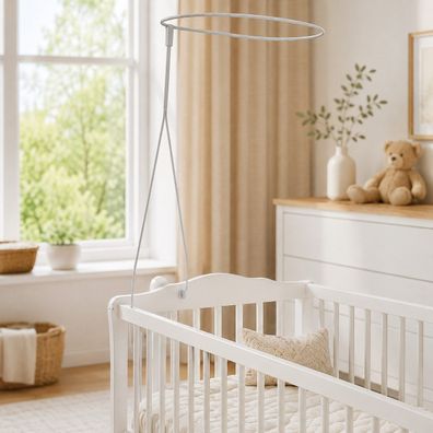 Best For Kids Himmelstange für Babybetten mit Schraubklemme, werkzeuglos und stabil